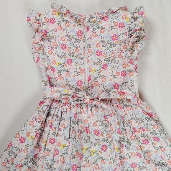 Bonnie Jean 6 Dress Easter Floral Smocked Pink - Picture 4 of 7